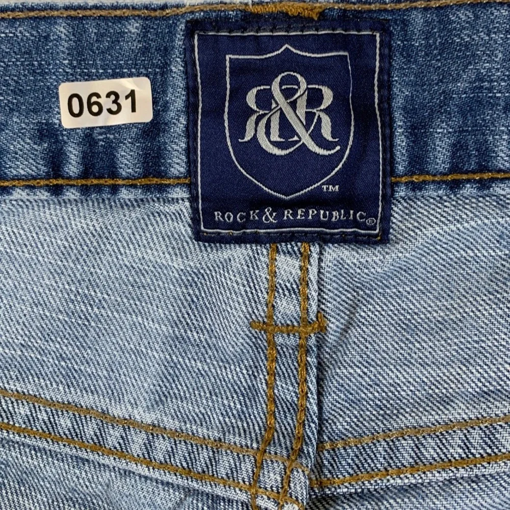 Rock &‎ Republic Men's Neil Straight Leg Denim Jeans Light Wash Blue Size 34x30